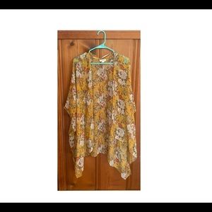 Yellow Floral Kimono